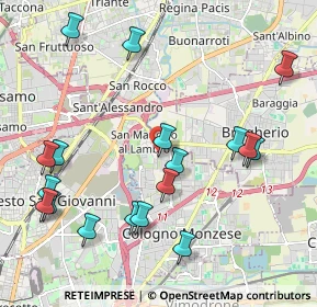 Mappa San Maurizio al Lambro, 20093 Cologno Monzese MI, Italia (2.36833)