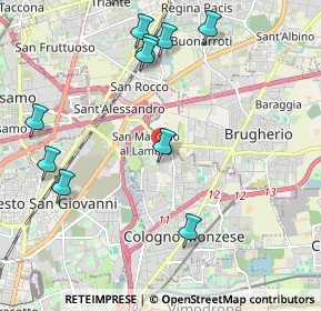 Mappa San Maurizio al Lambro, 20093 Cologno Monzese MI, Italia (2.57333)