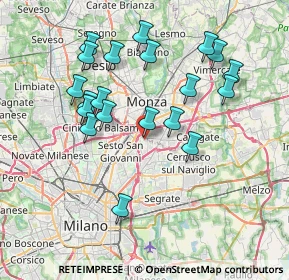 Mappa San Maurizio al Lambro, 20093 Cologno Monzese MI, Italia (7.3705)