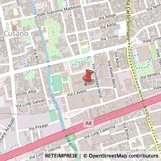 Mappa Via Caveto, 12, 20095 Cusano Milanino, Milano (Lombardia)