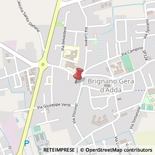 Mappa Piazza Guglielmo Marconi, 1, 24053 Brignano Gera d'Adda, Bergamo (Lombardia)