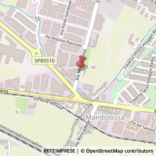 Mappa Via Mandolossa,  146, 25064 Gussago, Brescia (Lombardia)