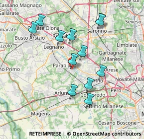 Mappa Via Antonio Cascino, 20014 Nerviano MI, Italia (7.09083)