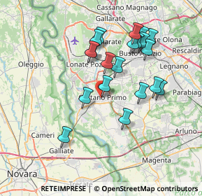 Mappa Via dei Mille, 20022 Castano Primo MI, Italia (6.8605)