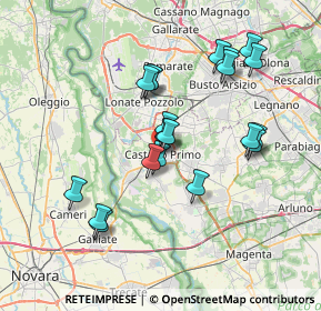 Mappa Via dei Mille, 20022 Castano Primo MI, Italia (6.739)