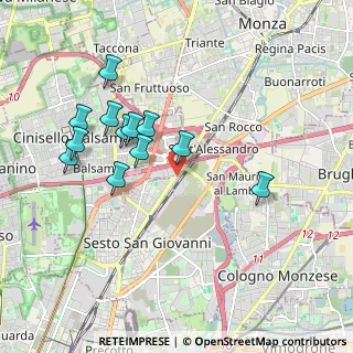 Mappa Via Bernardino Luini, 20099 Sesto San Giovanni MI, Italia (1.80333)