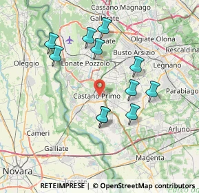 Mappa SS341, 20022 Castano Primo MI, Italia (6.88091)