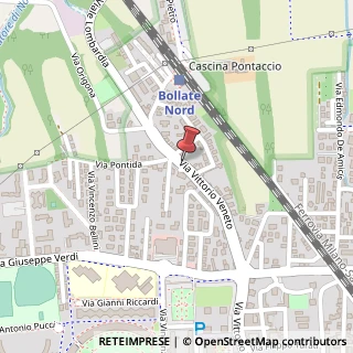 Mappa Via Vittorio Veneto,  108, 20021 Bollate, Milano (Lombardia)