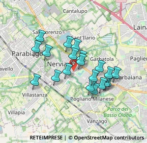 Mappa Via Armando Diaz, 20014 Nerviano MI, Italia (1.441)