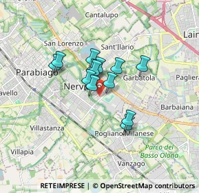 Mappa Via Armando Diaz, 20014 Nerviano MI, Italia (1.10923)