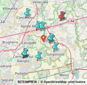Mappa Via Fulvio Testi, 20060 Pessano Con Bornago MI, Italia (3.42583)