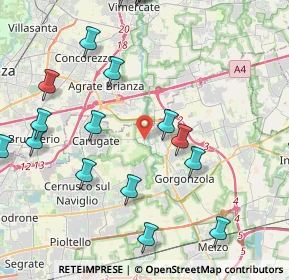 Mappa Via Fulvio Testi, 20060 Pessano Con Bornago MI, Italia (5.4485)