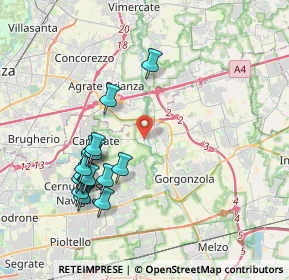 Mappa Via Fulvio Testi, 20060 Pessano Con Bornago MI, Italia (3.97933)