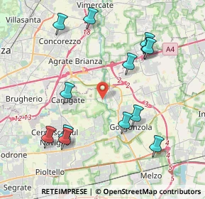 Mappa Via Fulvio Testi, 20060 Pessano Con Bornago MI, Italia (4.40231)