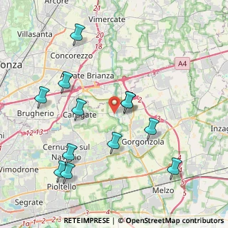 Mappa Via Fulvio Testi, 20060 Pessano Con Bornago MI, Italia (4.315)