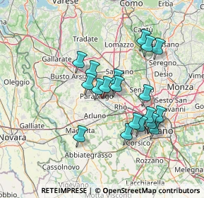 Mappa Via Monte Rosa, 20014 Nerviano MI, Italia (12.33684)