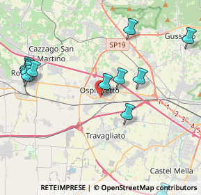 Mappa Via A. B. Michelangeli, 25035 Ospitaletto BS, Italia (4.95385)