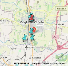 Mappa Via Morante, 31021 Mogliano Veneto TV, Italia (2.0725)