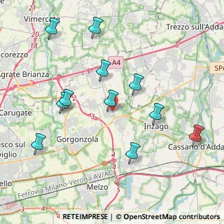 Mappa Via A. Garibaldi, 20060 Gessate MI, Italia (4.24182)