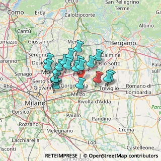 Mappa Via A. Garibaldi, 20060 Gessate MI, Italia (9.176)