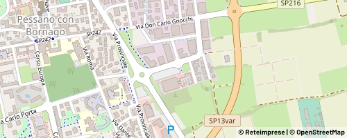 Mappa Pessano con Bornago
