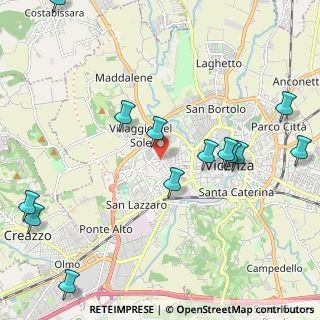 Mappa Via Giuseppe Zanardelli, 36100 Vicenza VI, Italia (2.60154)