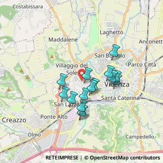 Mappa Via Giuseppe Zanardelli, 36100 Vicenza VI, Italia (1.43267)