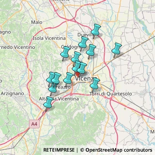 Mappa Via Giuseppe Zanardelli, 36100 Vicenza VI, Italia (5.37571)