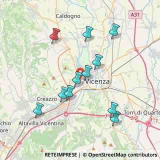 Mappa Via Giuseppe Zanardelli, 36100 Vicenza VI, Italia (3.74636)