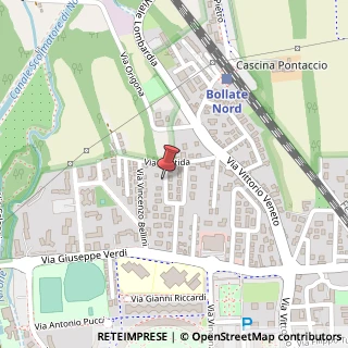 Mappa Vicolo Pontida, 6, 20021 Bollate, Milano (Lombardia)