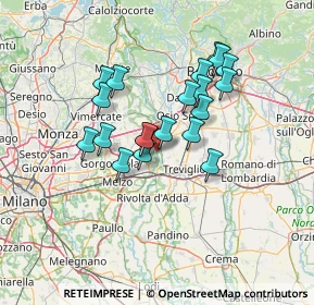 Mappa Sentiero Parco dell'Adda, 24045 Cassano d'Adda MI, Italia (11.149)