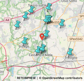 Mappa Sentiero Parco dell'Adda, 24045 Cassano d'Adda MI, Italia (3.70071)