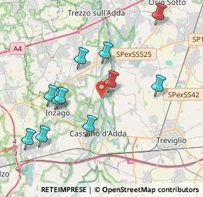 Mappa Sentiero Parco dell'Adda, 24045 Cassano d'Adda MI, Italia (4.05364)