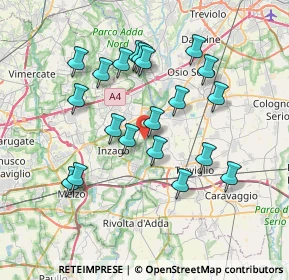 Mappa Sentiero Parco dell'Adda, 24045 Cassano d'Adda MI, Italia (6.914)