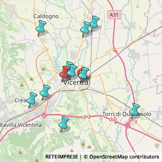 Mappa Stradella delle Cappuccine, 36100 Vicenza VI, Italia (3.62692)