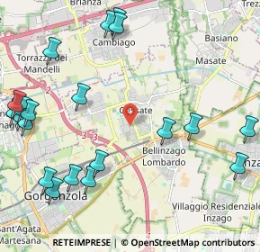 Mappa Via Aldo Moro, 20158 Gessate MI, Italia (2.8145)