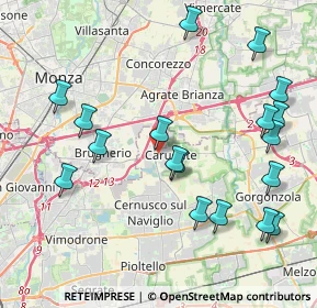 Mappa Via Sant'Andrea, 20061 Carugate MI, Italia (4.61444)