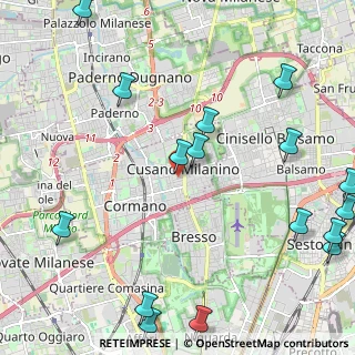 Mappa Via Adige, 20095 Cusano Milanino MI, Italia (3.10941)