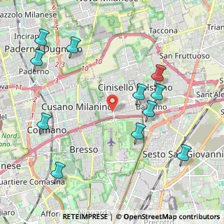 Mappa Via Giovanni Segantini, 20092 Cinisello Balsamo MI, Italia (2.42909)