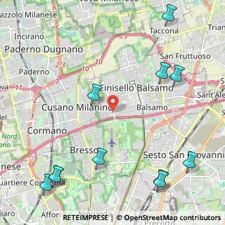 Mappa Via Giovanni Segantini, 20092 Cinisello Balsamo MI, Italia (3.06364)