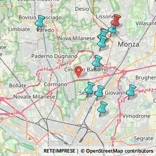Mappa Via Giovanni Segantini, 20092 Cinisello Balsamo MI, Italia (4.57182)