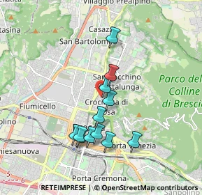 Mappa Via Luigi Settembrini, 25128 Brescia BS, Italia (1.6025)