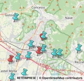 Mappa Via Luigi Settembrini, 25128 Brescia BS, Italia (5.32143)