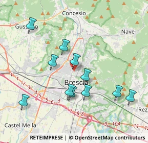 Mappa Via Monte Santo, 25128 Brescia BS, Italia (3.73273)