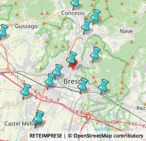 Mappa Via Monte Santo, 25128 Brescia BS, Italia (4.85786)