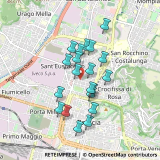 Mappa Via Monte Santo, 25128 Brescia BS, Italia (0.7695)