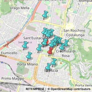 Mappa Via Monte Santo, 25128 Brescia BS, Italia (0.601)