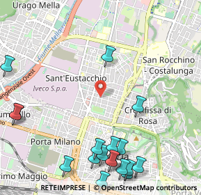 Mappa Via Monte Santo, 25128 Brescia BS, Italia (1.46111)