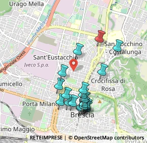 Mappa Via Monte Santo, 25128 Brescia BS, Italia (0.945)