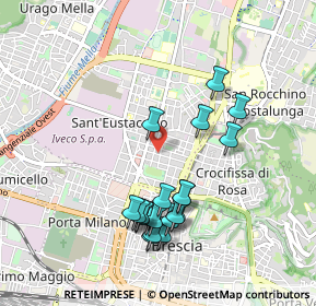 Mappa Via Monte Santo, 25128 Brescia BS, Italia (0.93)